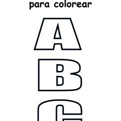 Dibujo de abecedario para colorear