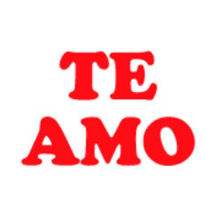 Moldes de Letras en Foami: Te Amo